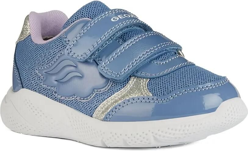 Geox Kids Sprintye sneakers met mesh vlakken Blauw