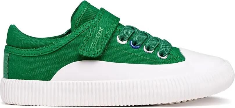 Geox Kids Tippeste sneakers met klittenband Groen - Foto 5