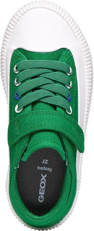 Geox Kids Tippeste sneakers met klittenband Groen - Foto 4