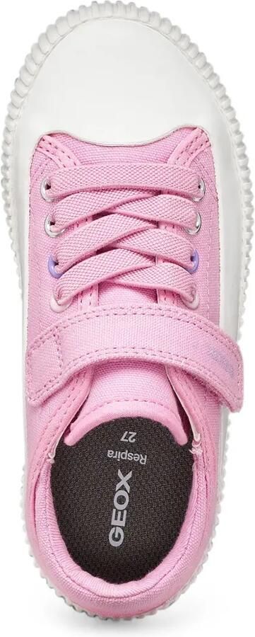 Geox Kids Tippeste sneakers met klittenband Roze - Foto 4