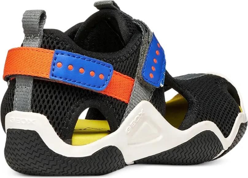 Geox Kids Wader mesh sandalen met klittenband Zwart - Foto 2