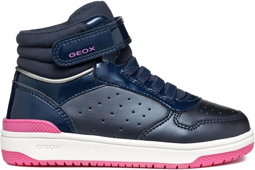 Geox Kids Washiba high-top geperforeerde sneakers Blauw