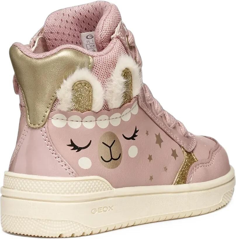 Geox Kids Washiba llama-print glitter-detail sneakers Roze - Foto 2