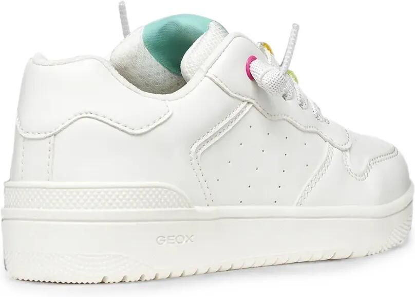 Geox Kids Washiba low-top sneakers verfraaid met kralen Wit