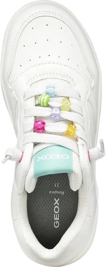 Geox Kids Washiba low-top sneakers verfraaid met kralen Wit - Foto 4