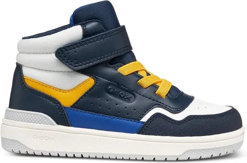 Geox Kids Washiba sneakers met klittenband Blauw - Foto 4