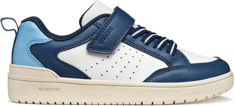 Geox Kids Washiba sneakers met klittenband en geperforeerde details Blauw - Foto 4