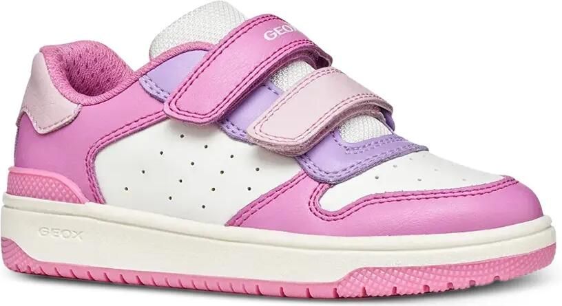 Geox Kids Washiba sneakers met klittenband en geperforeerde details Roze - Foto 4