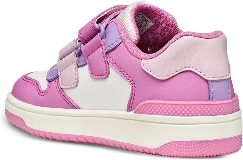 Geox Kids Washiba sneakers met klittenband en geperforeerde details Roze - Foto 3
