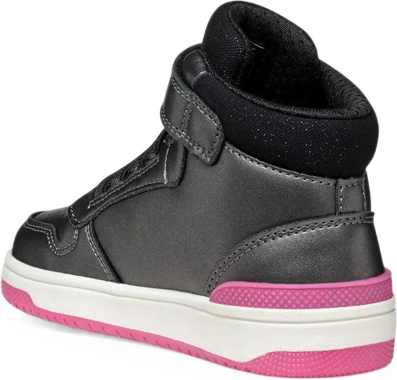 Geox Kids Washiba touch-strap high-top sneakers Grijs - Foto 3
