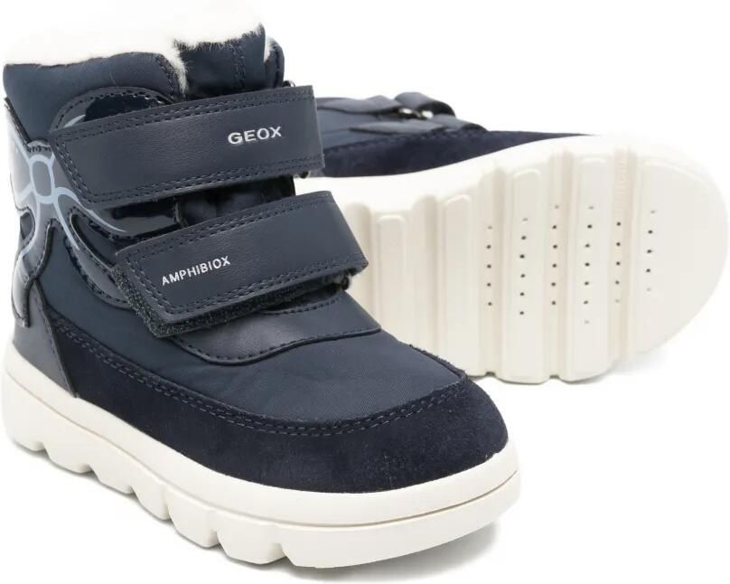 Geox Kids Willaboom Abx laarzen met bandje Blauw - Foto 3