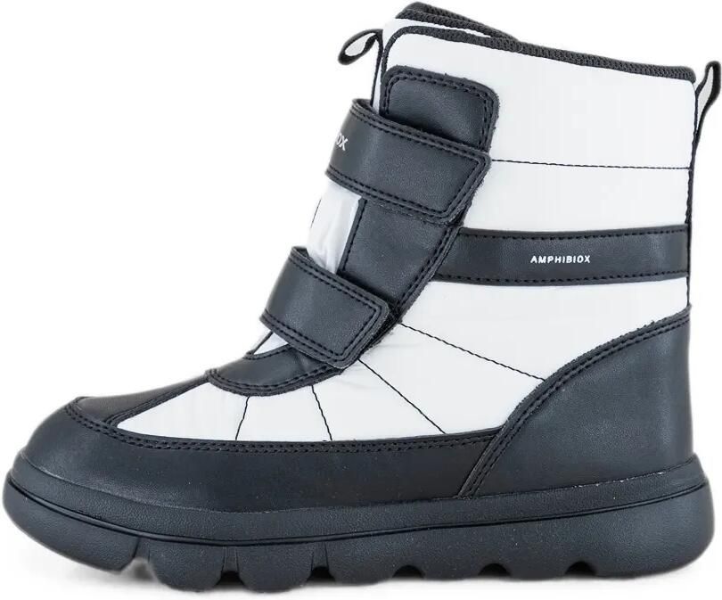 Geox Kids Willaboom Abx laarzen met klittenband Wit