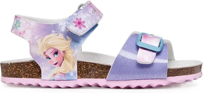 Geox Kids x Disney Adriel sandalen met gespsluiting en glitters-effect Paars