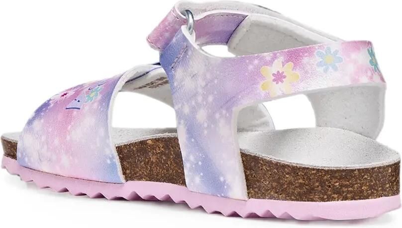 Geox Kids x Disney Adriel sandalen met gespsluiting en glitters-effect Paars - Foto 3