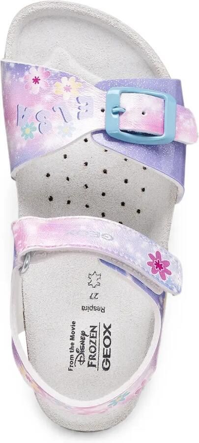 Geox Kids x Disney Adriel sandalen met gespsluiting en glitters-effect Paars - Foto 4