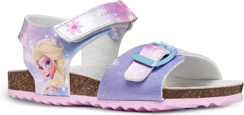 Geox Kids x Disney Adriel sandalen met gespsluiting en glitters-effect Paars - Foto 5