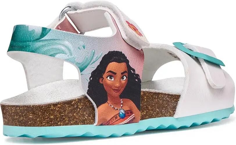 Geox Kids x Disney Moana sandalen met gespsluiting Wit - Foto 2