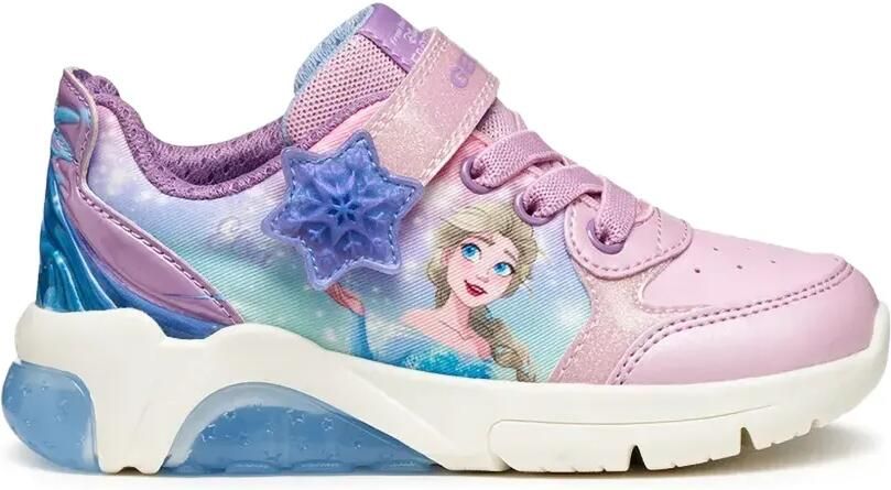 Geox Kids x Disney sneakers met klittenband en print Roze - Foto 3