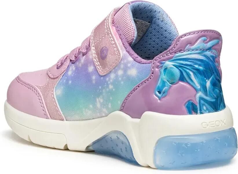 Geox Kids x Disney sneakers met klittenband en print Roze - Foto 2