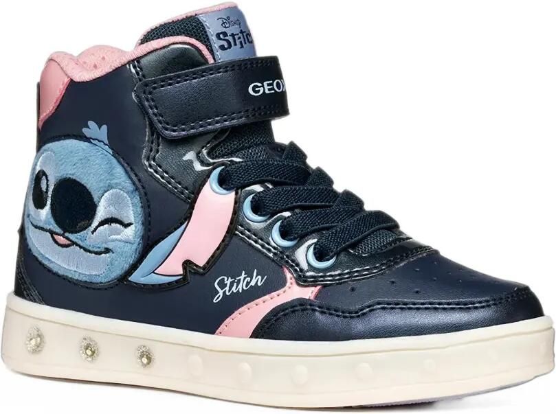 Geox Kids x Disney Stitch Skylin sneakers Blauw - Foto 4