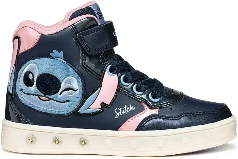 Geox Kids x Disney Stitch Skylin sneakers Blauw