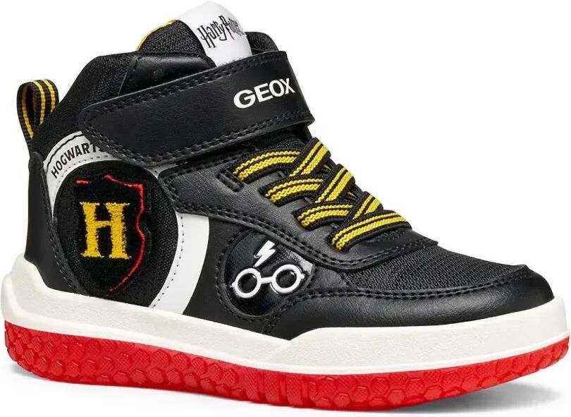 Geox Kids x Harry Potter sneakers met logopatch Zwart