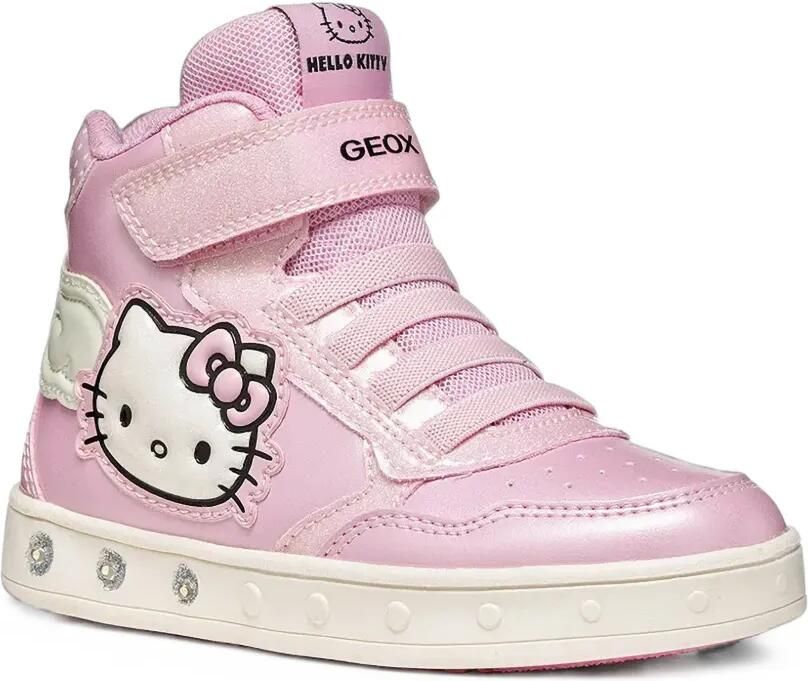 Geox Kids x Hello Kitty Skylin patch sneakers Roze - Foto 3
