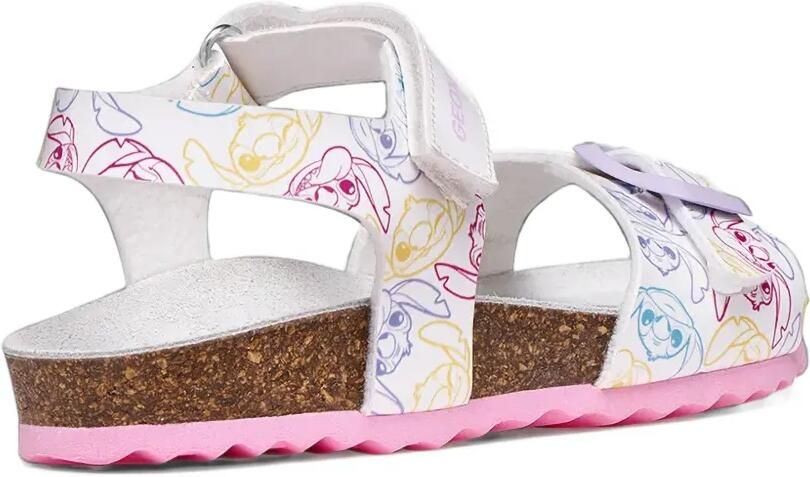 Geox Kids x Lilo & Stitch graphic-print touch-strap sandals Wit