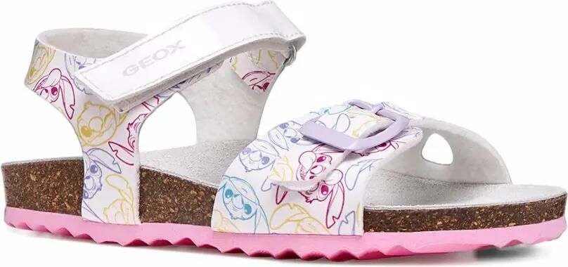 Geox Kids x Lilo & Stitch graphic-print touch-strap sandals Wit - Foto 4