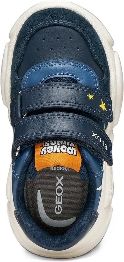 Geox Kids x Looney Tunes Ciufciuf touch-strap sneakers Blauw - Foto 4