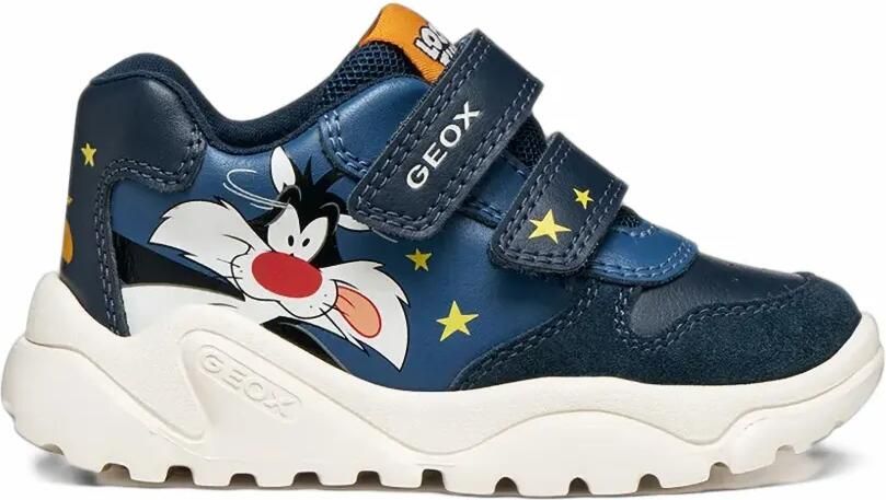 Geox Kids x Looney Tunes Ciufciuf touch-strap sneakers Blauw - Foto 5