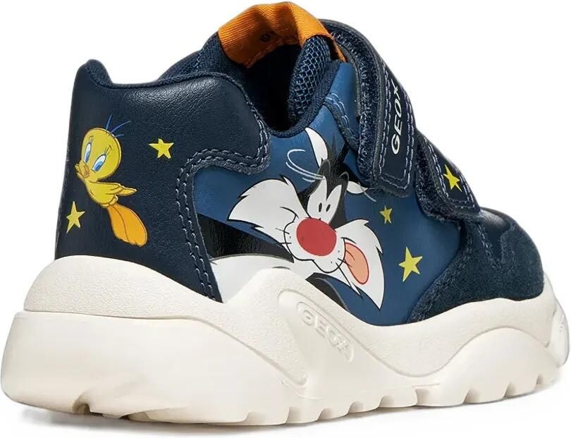 Geox Kids x Looney Tunes Ciufciuf touch-strap sneakers Blauw - Foto 2