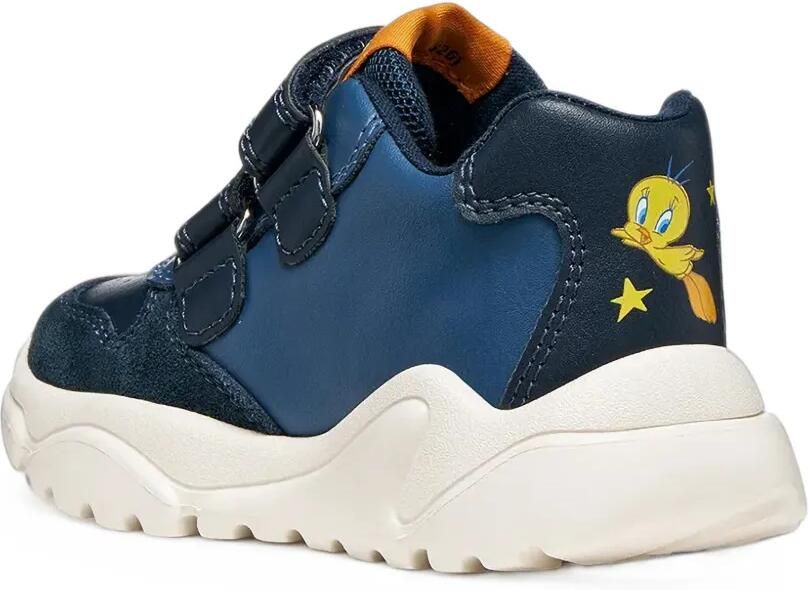 Geox Kids x Looney Tunes Ciufciuf touch-strap sneakers Blauw - Foto 3