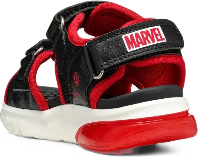 Geox Kids x Marvel Ciberdron B Spider- touch-strap sandals Zwart - Foto 2
