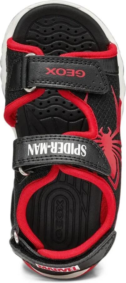 Geox Kids x Marvel Ciberdron B Spider- touch-strap sandals Zwart - Foto 4
