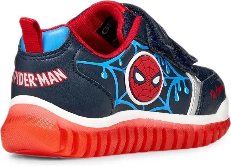 Geox Kids x Marvel Spider- sneakers met klittenband Blauw - Foto 2