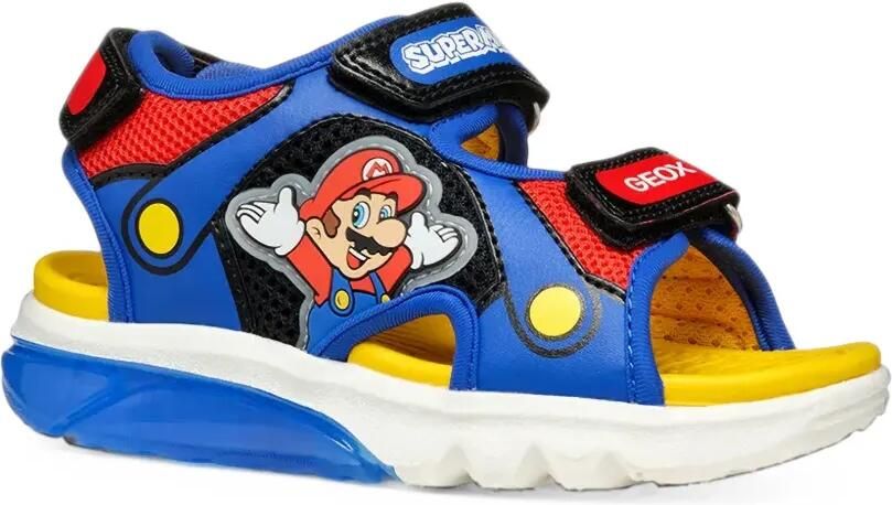 Geox Kids x Super Mario touch-strap sandals Blauw