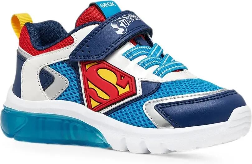 Geox Kids x Warner Bros. Bat T-shirt Super Ciberdron low-top sneakers Blauw