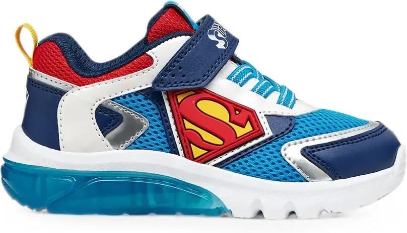 Geox Kids x Warner Bros. Bat T-shirt Super Ciberdron low-top sneakers Blauw - Foto 4