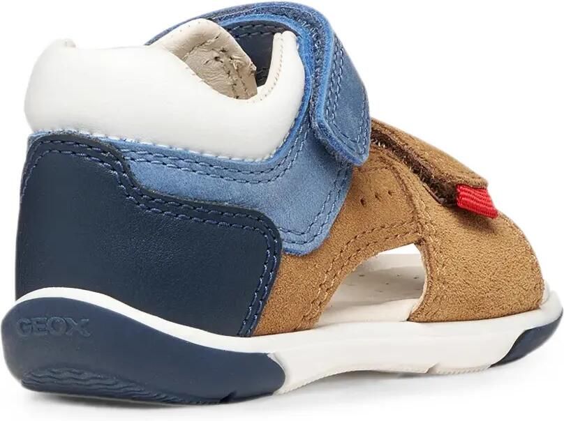 Geox Kids Zapito leren sandalen met klittenband Bruin - Foto 2