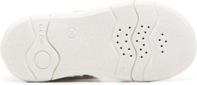 Geox Kids Zapito sandalen met klittenband en beerprint Wit - Foto 4