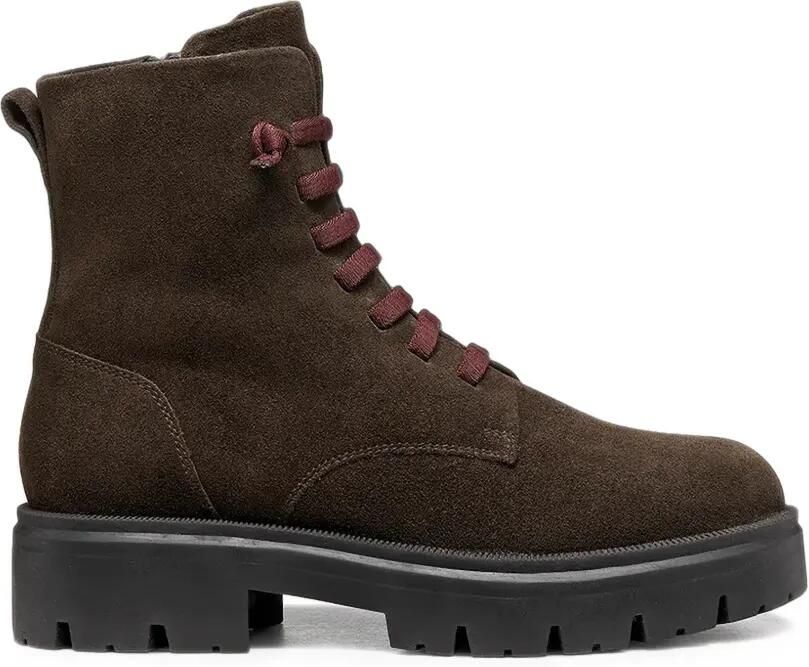 Geox Klargena suède veterlaarzen Bruin