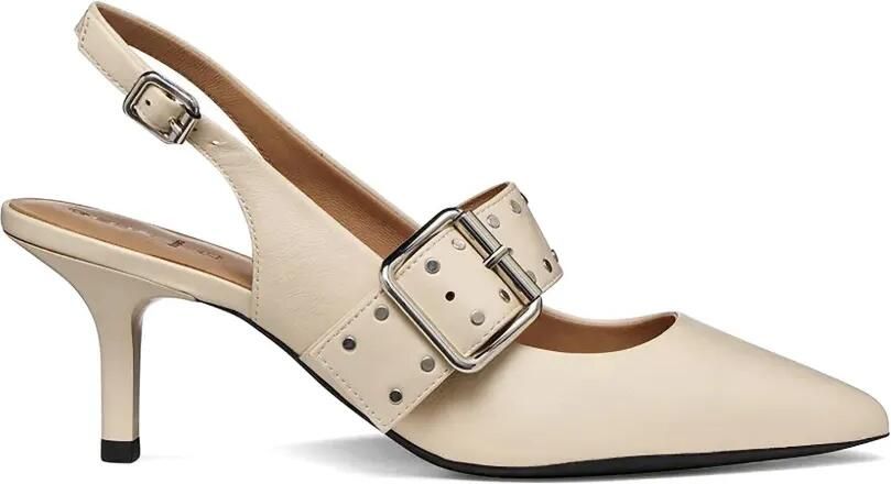 Geox Kleopy pumps met gesp en studs Beige