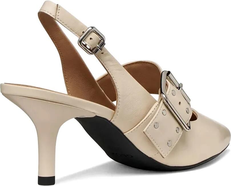 Geox Kleopy pumps met gesp en studs Beige - Foto 2