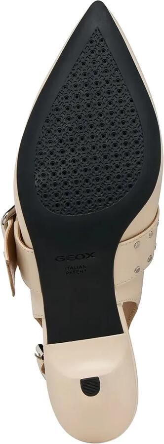 Geox Kleopy pumps met gesp en studs Beige - Foto 4