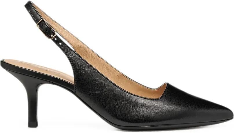 Geox Kleopy slingback pumps met puntige neus en bandje Zwart