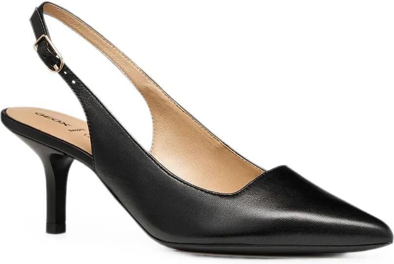 Geox Kleopy slingback pumps met puntige neus en bandje Zwart - Foto 4