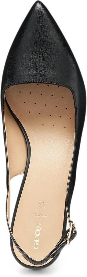 Geox Kleopy slingback pumps met puntige neus en bandje Zwart - Foto 5