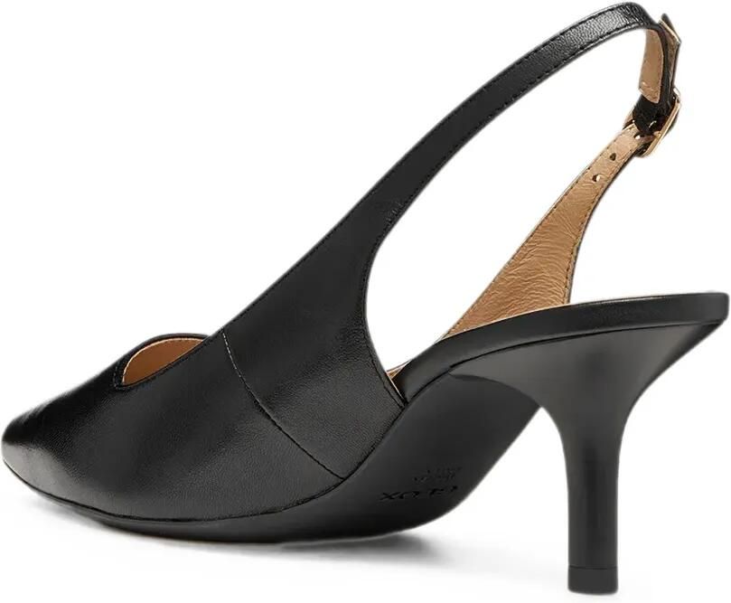 Geox Kleopy slingback pumps met puntige neus en bandje Zwart - Foto 3