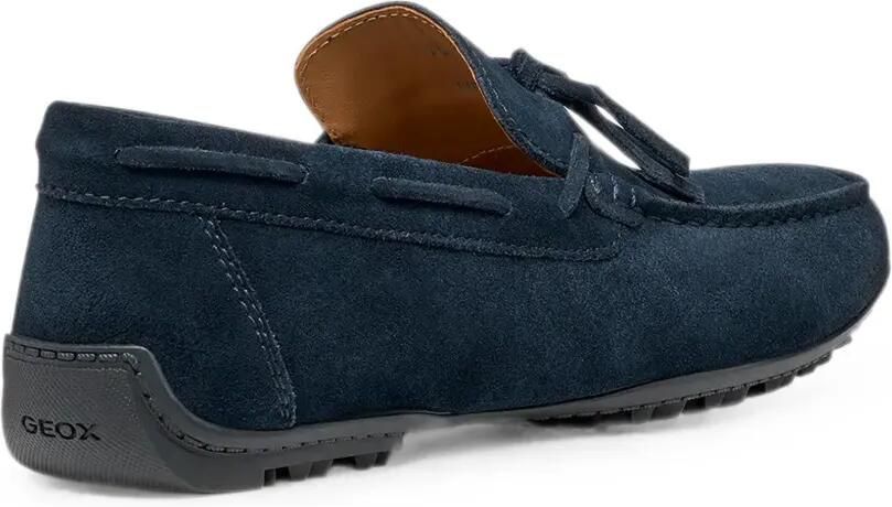 Geox Kosmopolis + Grip suède loafers met strikdetail Blauw - Foto 2